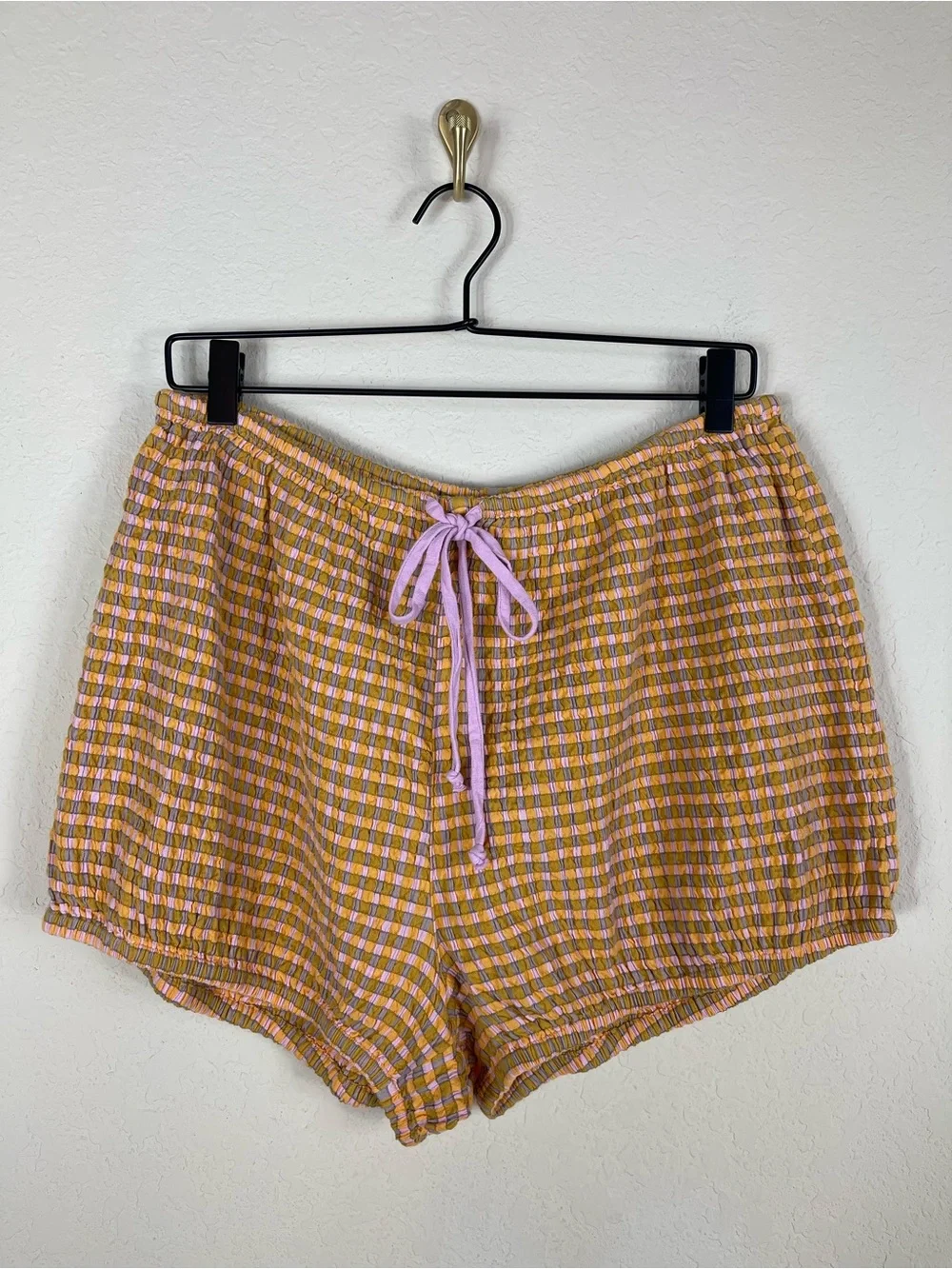 Free People Free-est Sofia Checkered Bloomer Shorts Size Medium